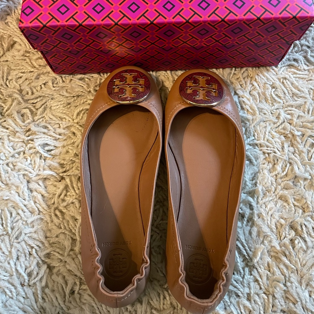 Tory Burch Minnie Travel Foldable Ballet Flat Size 7
